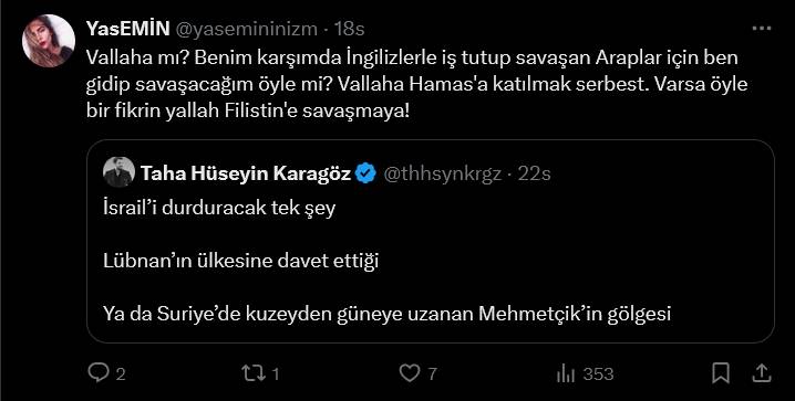 AKP yandaşı Türkiye'nin İsrail ile savaşa girmesini istedi. En iyi cevabı vatandaş verdi 10